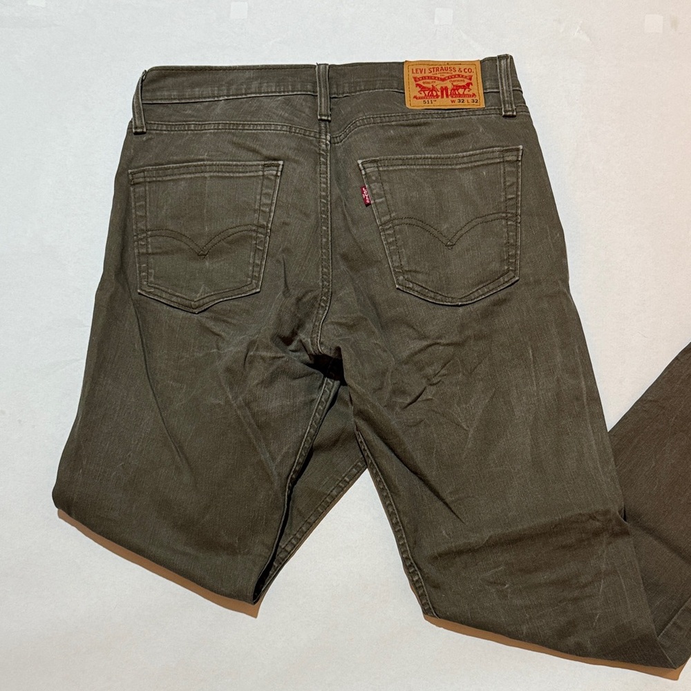 Levi's Olive Green Denim Jeans